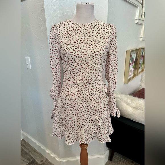 NEW 1. State GORGEOUS white floral wrap dress - senior photo or bridal DRESS - Picture 3 of 11